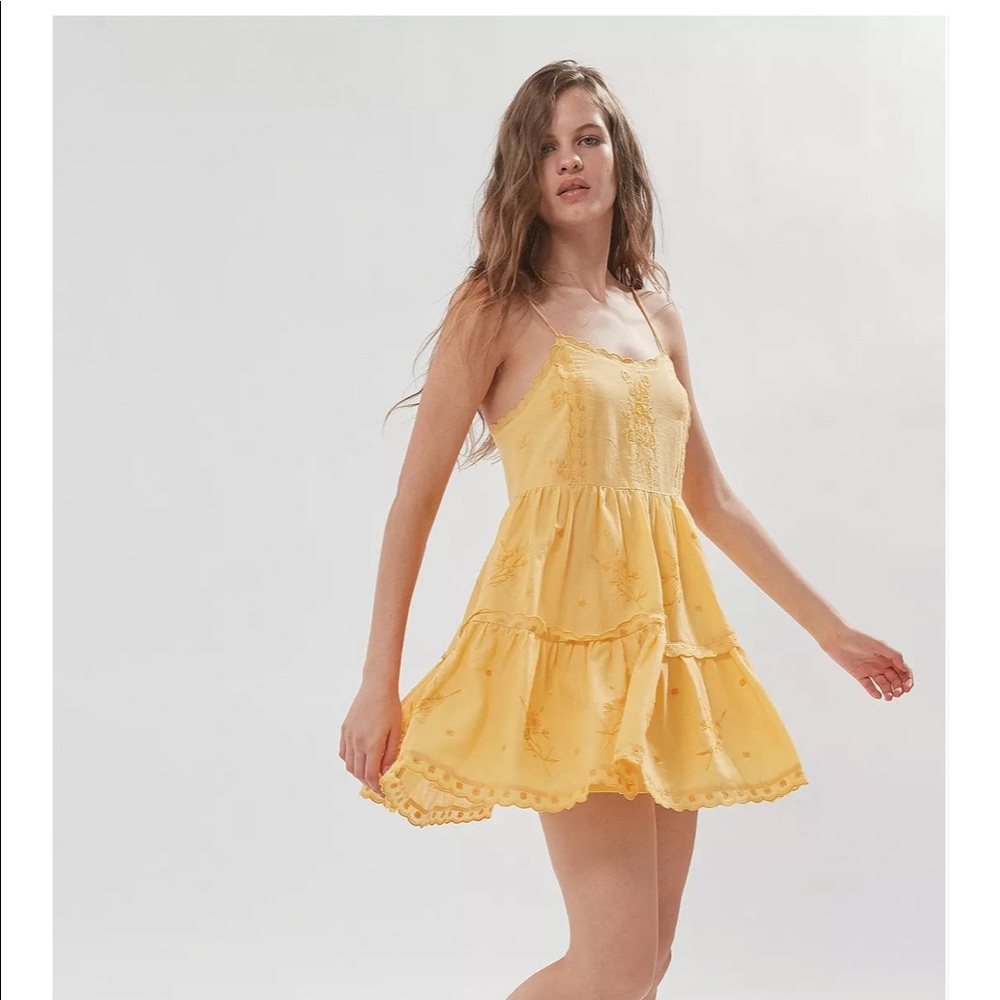 Hanna Embroidered Mini Dress